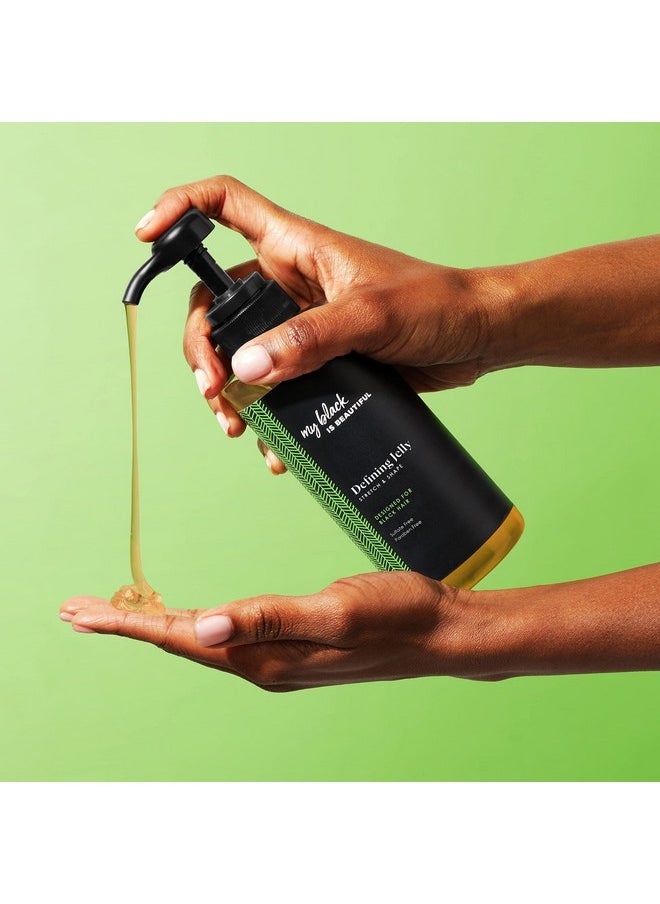 MY BLACK IS BEAUTIFUL - Defining Jelly For Curly And Coily Hair With Coconut Oil Honey And Turmeric Curl Defining Cream Curl Gel 10.1 Fl Oz - Image 1