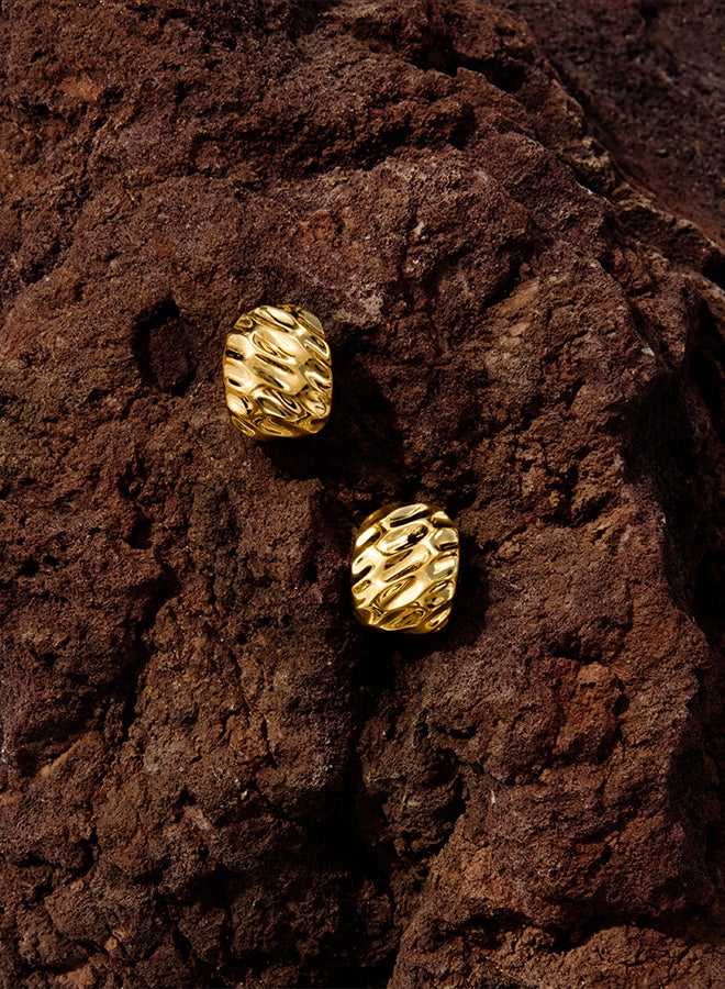 PANDORA Rippled Wide Hoop Earrings  - Image 2