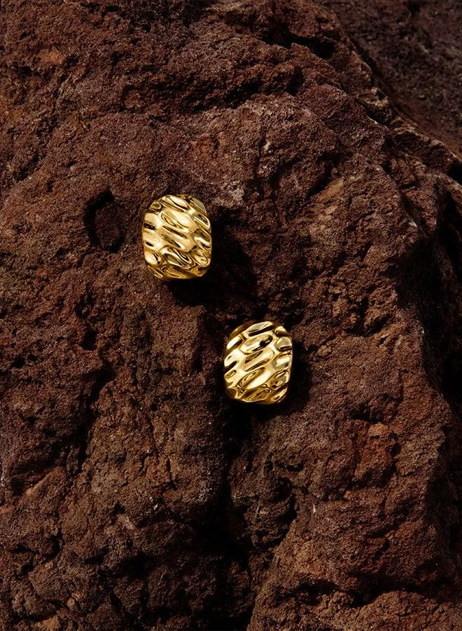 PANDORA Rippled Wide Hoop Earrings