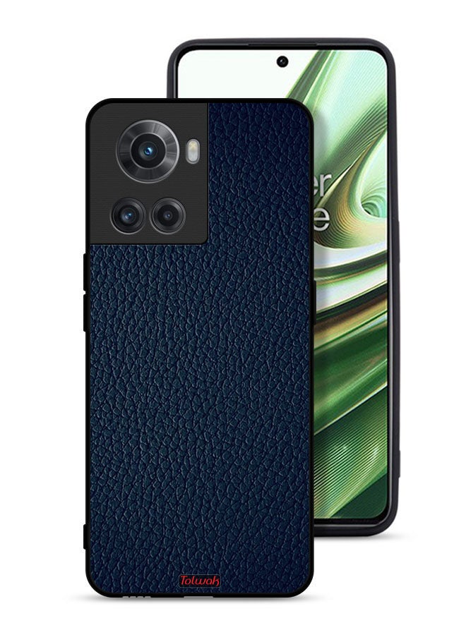 OnePlus 10R 5G Protective Case Cover Leather Pattern