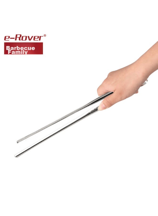 E-rover Stainless Steel Barbecue Tongs, Barbecue Tools, Meat Tongs, And Barbecue Grill Accessories - Image 3