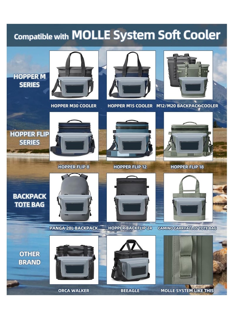 SOLARAE Waterproof Pouch with Waist Strap Multipurpose Waterproof Dry Bag Screen Touch Sensitive Waterproof Dry Bag for YETI Backpack Hopper Tote Small Pouch with Shoulder Strap - Image 4