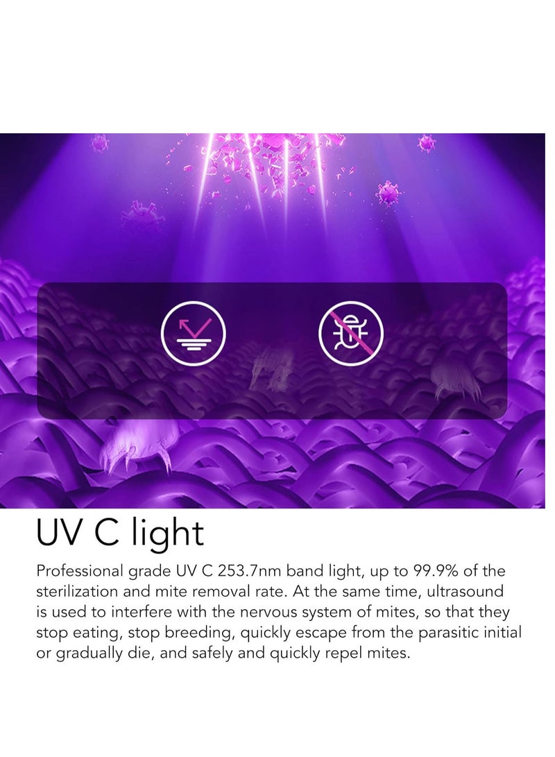 ELTRAZONE Mattress Vacuum Cleaner, 8000Pa Suction Mini Vacuum Cleaner, Cordless Handheld Car Vacuum Cleaner, Handheld Vacuum Cleaner Cordless Vacuum Cleaner for Home Use - Image 5