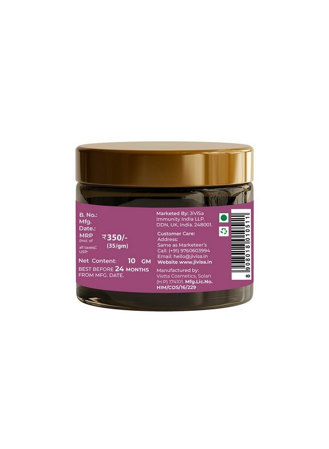 JiViSa Kesara Quench Face Gel Moisturiser (10g) Saffron, Niacinamide & Aloe Vera for Glowing Skin, Unisex, Fast Absorbing - Image 2