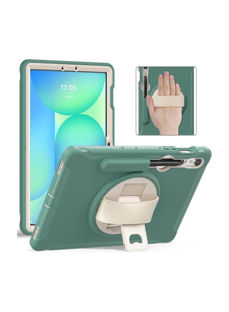 عام "حافظة أطفال لوحي جالاكسي تاب S10 FE 2025/S9 FE 2023 مقاس 10.9 بوصة - غطاء متين مضاد للصدمات مع حامل دوار 360 درجة ورباط يدوي للحماية من السقوط" - Image 1