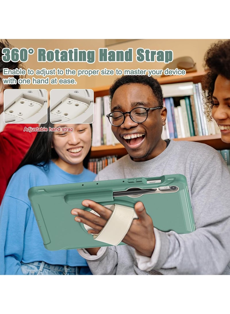 عام "حافظة أطفال لوحي جالاكسي تاب S10 FE 2025/S9 FE 2023 مقاس 10.9 بوصة - غطاء متين مضاد للصدمات مع حامل دوار 360 درجة ورباط يدوي للحماية من السقوط" - Image 3
