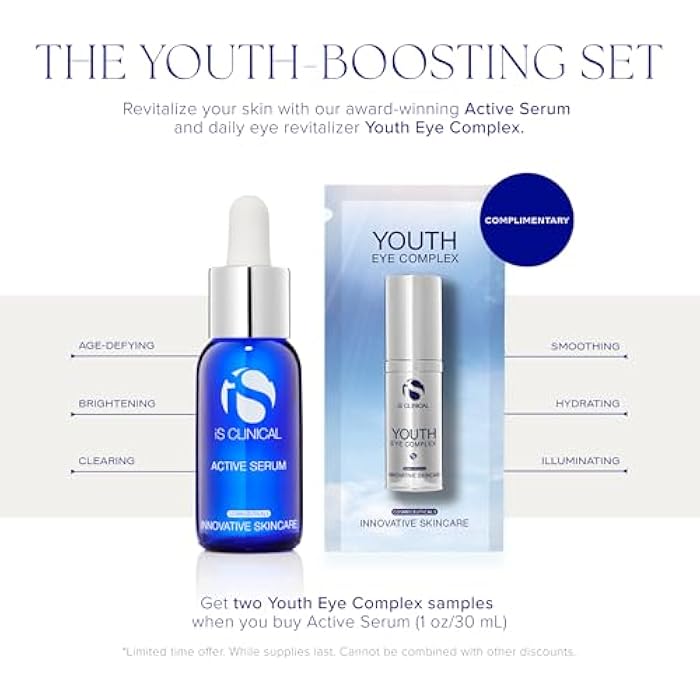 iS CLINICAL Active Serum - Helps visibly even skin tone, Excellent for acne-prone skin, Anti-Aging, Face Serum - Image 2