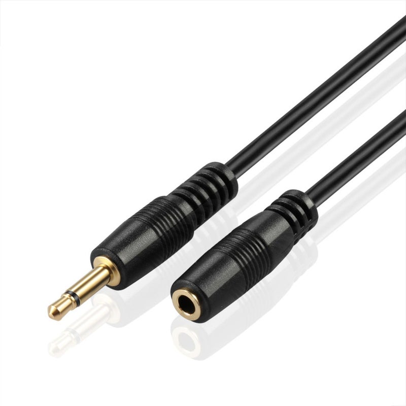 TNP Products TNP 3.5mm Mono Extension Cable (25FT) - 12V Trigger Cable, IR Infrared Sensor Receiver Extension Extender, 3.5mm 1/8" TS Monaural Mini Mono Audio Plug Jack Connector Male to Female Cable Wire Cord - Image 1