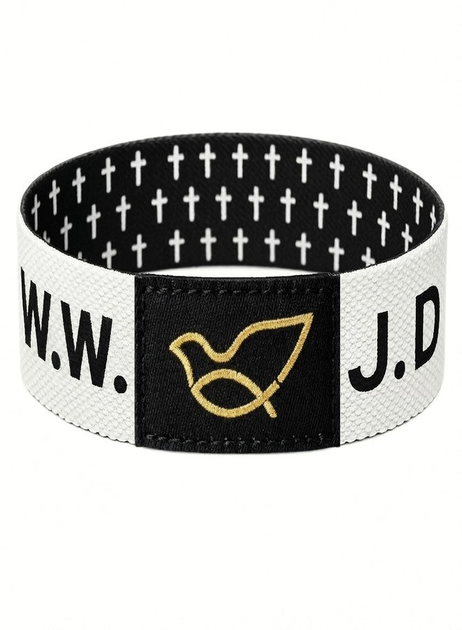 TLOEP WWJD Braeclets Bible Verse Bracelets Easter Basket Stuffers Gift, Tap to Read Scripture via Phone, Christian Jesus Bracelet for Men, Women, Faith Religious Gift - Image 1