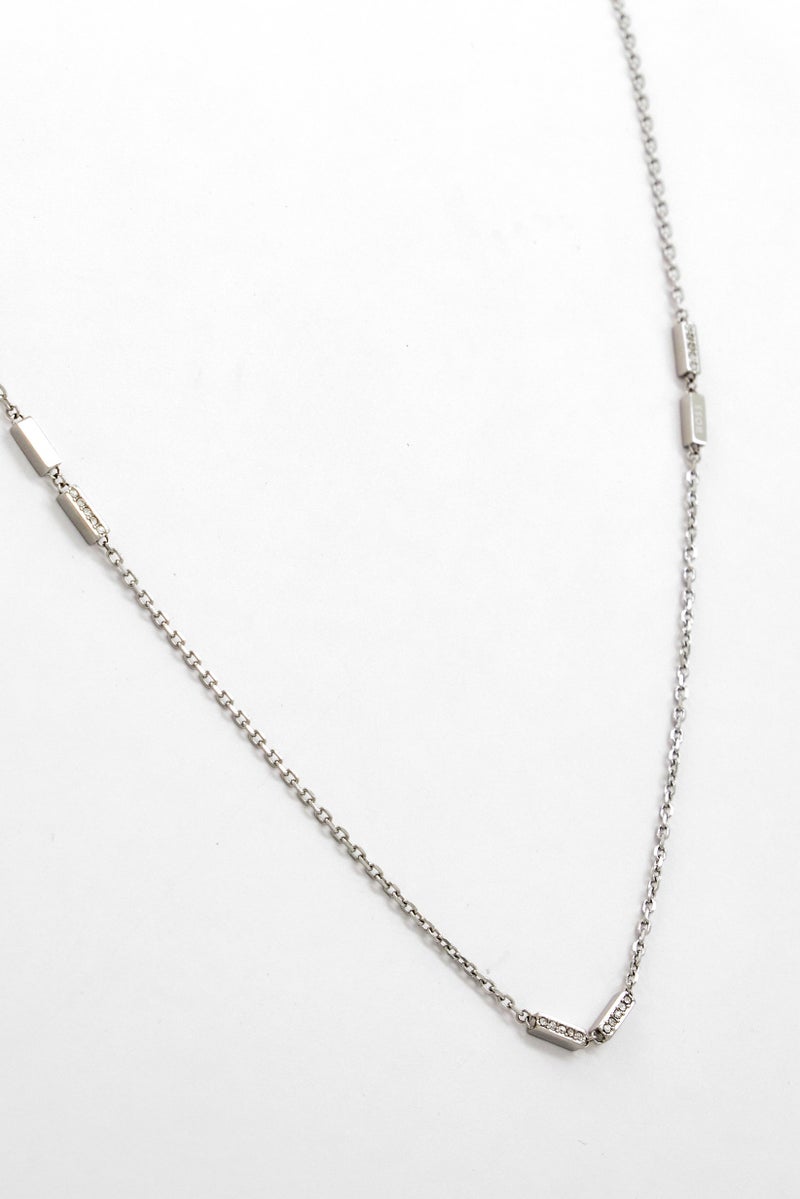 BOSS Women Stainless Steel Fashionable Necklace, Silver  - Image 1