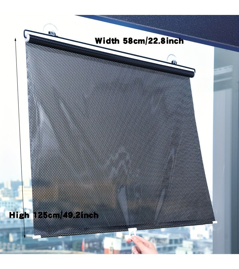 Black Dots Full Shading Roller Curtain Sun Protection Thermal Insulation For Bedroom Window - Image 3