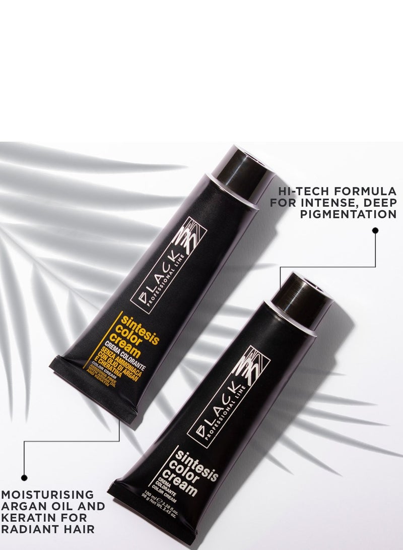 Black Professional Line Sintesis Color Cream 1.12 Violet Black – Permanent Hair Dye 100ml - Image 5