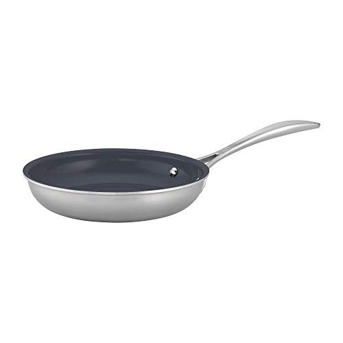 ZWILLING Clad CFX 8-inch Stainless Steel Ceramic Nonstick Fry Pan - Image 1