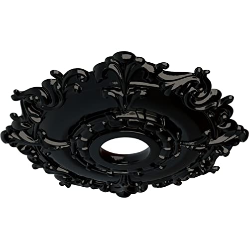 Ekena Millwork CM18RLBPS Riley Ceiling Medallion Black Pearl - Image 3