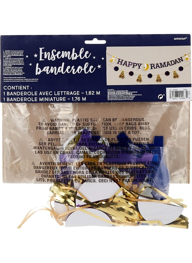 Amscan - Happy Ramadan Letter Banner Kit 30x1x30cm - Image 1
