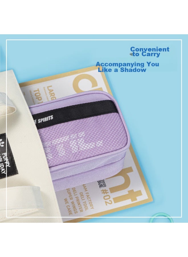 Deli Student Pencil Case, Sports-Style Composite Multi-Purpose Large Capacity Stationery Box, Lightweight Pencil Case, Back-To Gift - Image 5