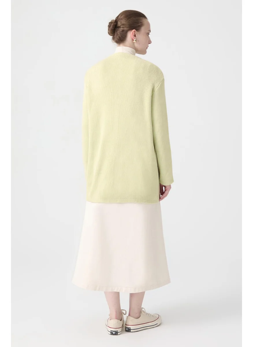 تاتشي Gold Buttoned Long Cardigan