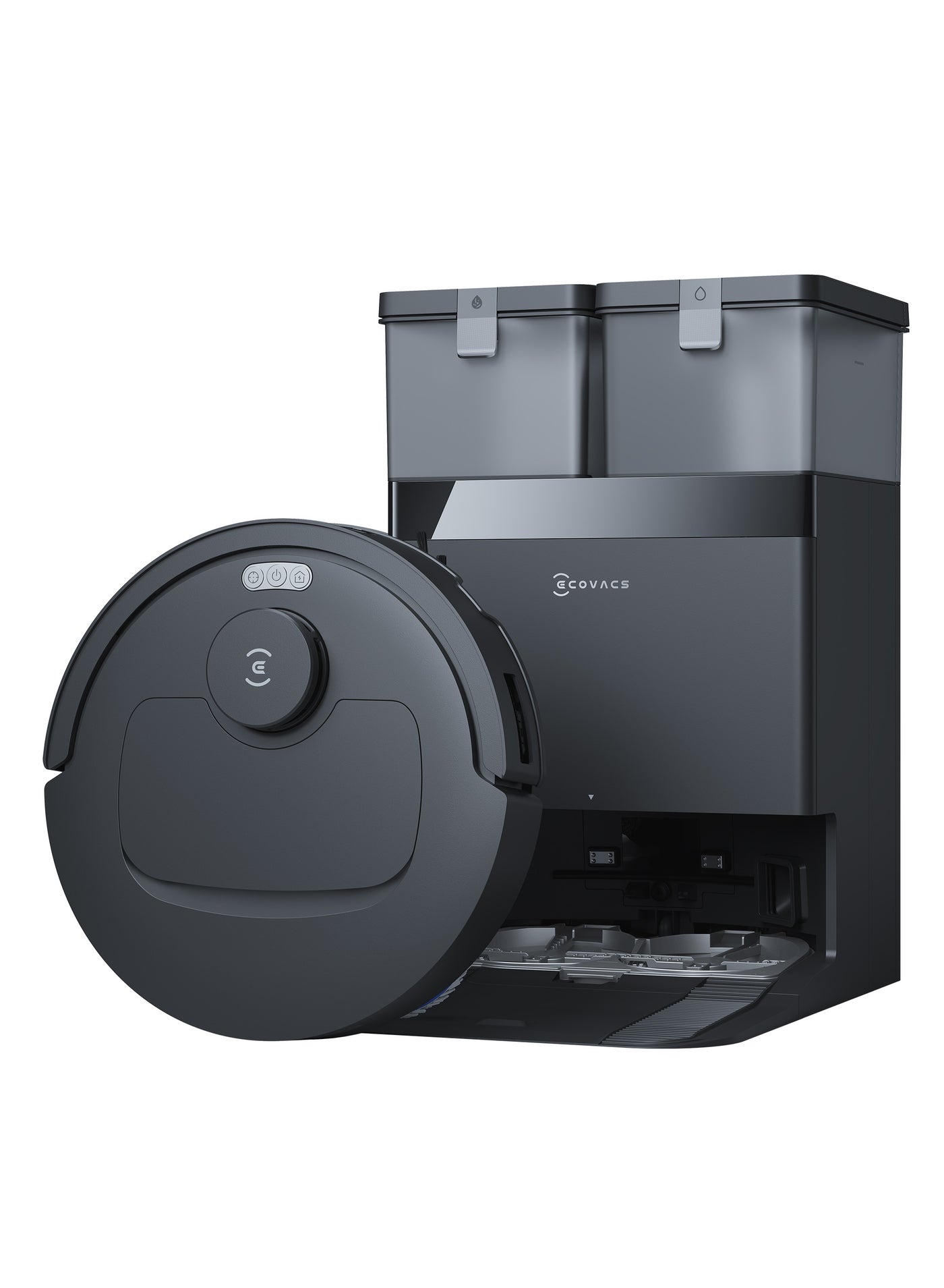 ECOVACS DEEBOT T30C Prime OMNI Robot Vacuum Cleaner with Mop Function, 25,000 Pa, OZMO Turbo 2.0 Wipe, ZeroTangle 3.0 Anti-Tangle, Triple V Main Brush, Omni-Station, 45°C Drying, Black 4 L 35 W DEEBOT T30C Prime OMNI black