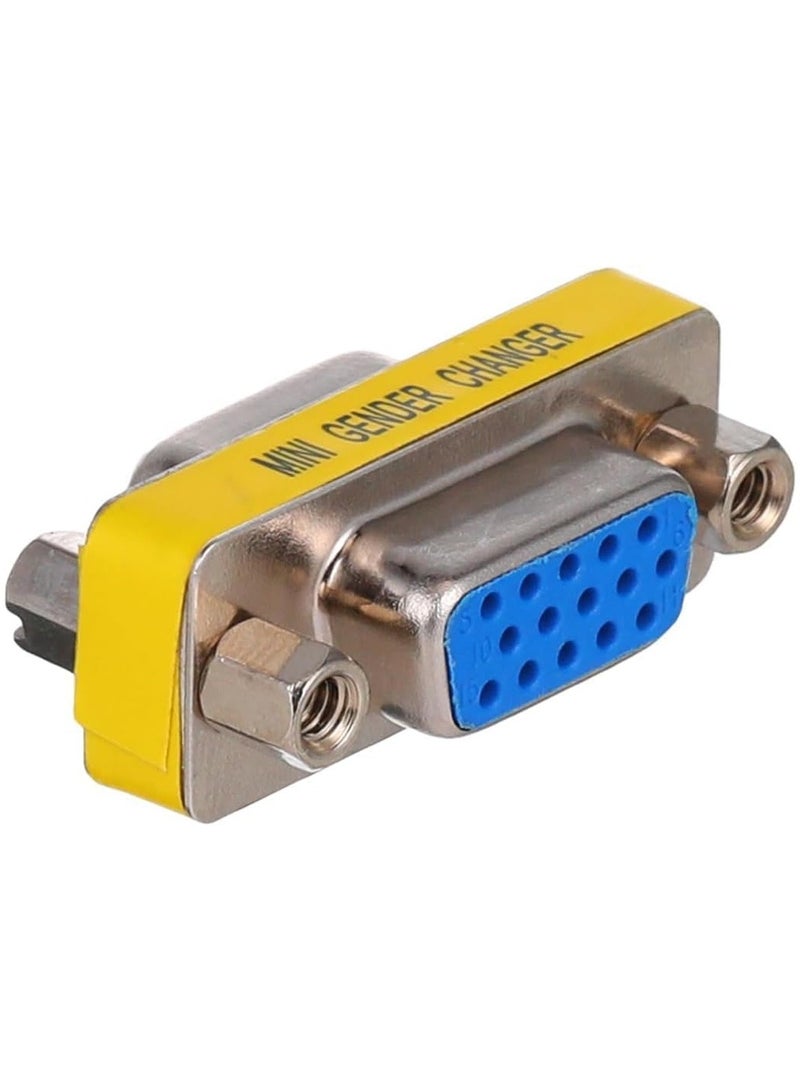 محول VGA أنثى إلى أنثى، ذكر إلى ذكر من 9 دبابيس، محول تغيير نوع VGA، وصلة تمديد كابل VGA لشاشة الكمبيوتر من 9 دبوس DB9 RS232 تسلسلي  - Image 1
