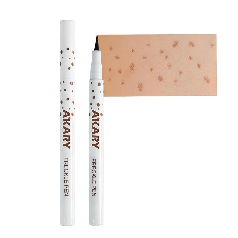 AKARY AKARY Freckle Pen Professional Lifelike Face Concealer Point Out Natural Waterproof Longlasting Soft Artificial Freckles Fine Makeup Freckle Pen Life Face Decoration 03 Chestnut 
