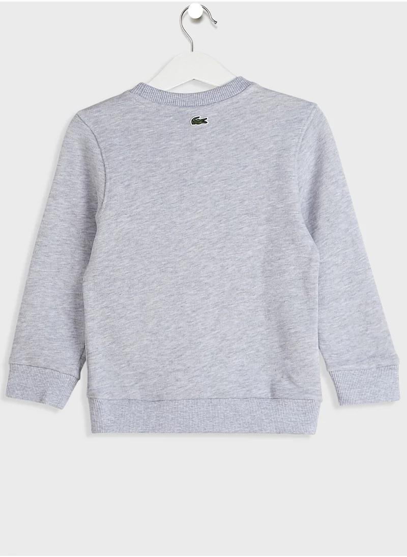 LACOSTE Logo Round Neck Sweatshirt