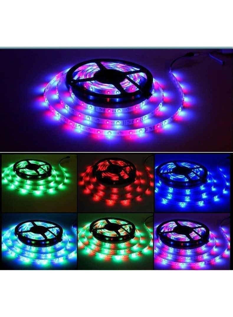 RGB LED Strip Lights 5M 5050 SMD, 150 LEDs with Remote Control, Multicolor Lighting Modes, IP65 Waterproof LED Light Strip for Indoor & Outdoor Decoration - Image 2