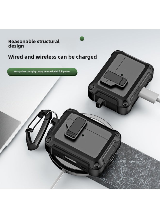 Applicable Airpodspro2 Protective Case Apple Three-generation Switch Elastic Cover Earphone Case Airpods Earphone Protective Case - Image 4