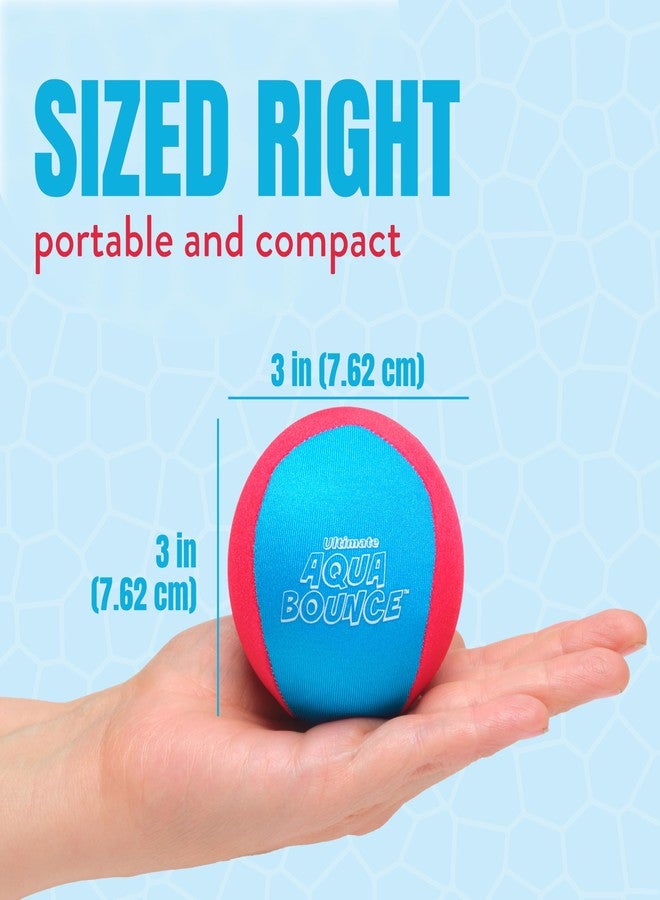 Activ Life Ultimate 2 Pack 3" Larger Water Skip Balls, Fun Swimming Pool & Beach Bouncing Toys for Kids, Teens, and Family, Great for Easter Gifts & Birthdays, Red/Blue - Image 5