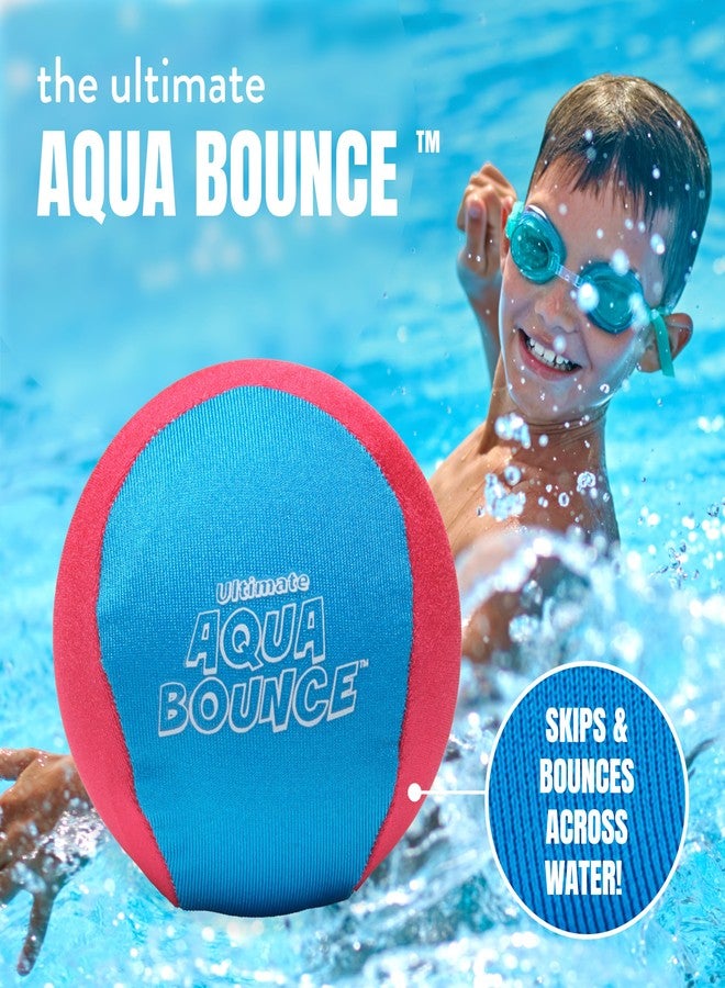 Activ Life Ultimate 2 Pack 3" Larger Water Skip Balls, Fun Swimming Pool & Beach Bouncing Toys for Kids, Teens, and Family, Great for Easter Gifts & Birthdays, Red/Blue - Image 2