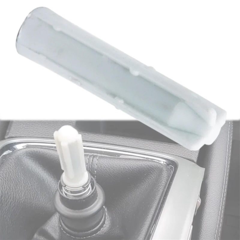 Ergonomic Gear Lever Knob White Leather Anti Rust Gear Shift Knob - Comfortable No Wrist Strain Gear Knob for Renault Laguna II 6 Speed Manual Transmission - Image 2