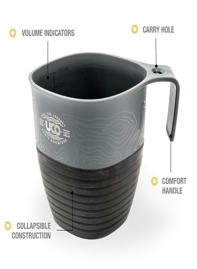 UCO Collapsible Cup for Camping, Backpacking, and Hiking, 12 Ounces (2 Pack) - Image 3