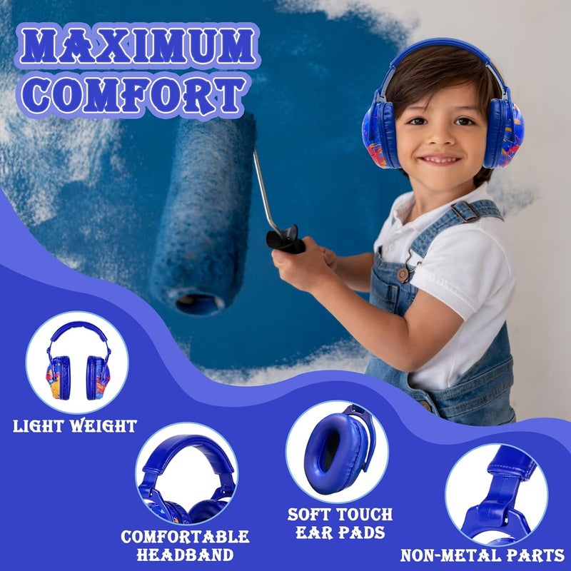 Zohan EM030 Kids Ear Protection, Noise Cancelling Headphones Ear Muffs for Autism Sensory, Safety Noise Reduction Hearing Protection for Monster Truck/Concerts/Fireworks/Air Shows - Image 5
