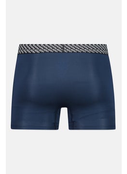 Tommy John Men 2 Pieces 8 Inseam Brand Logo Boxer Briefs, Navy  - Image 2