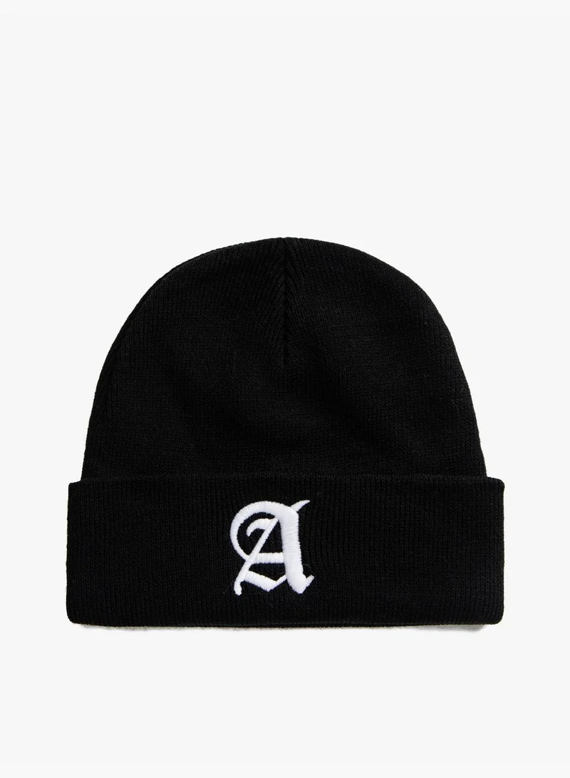 KOTON Embroidered Detail Beanie