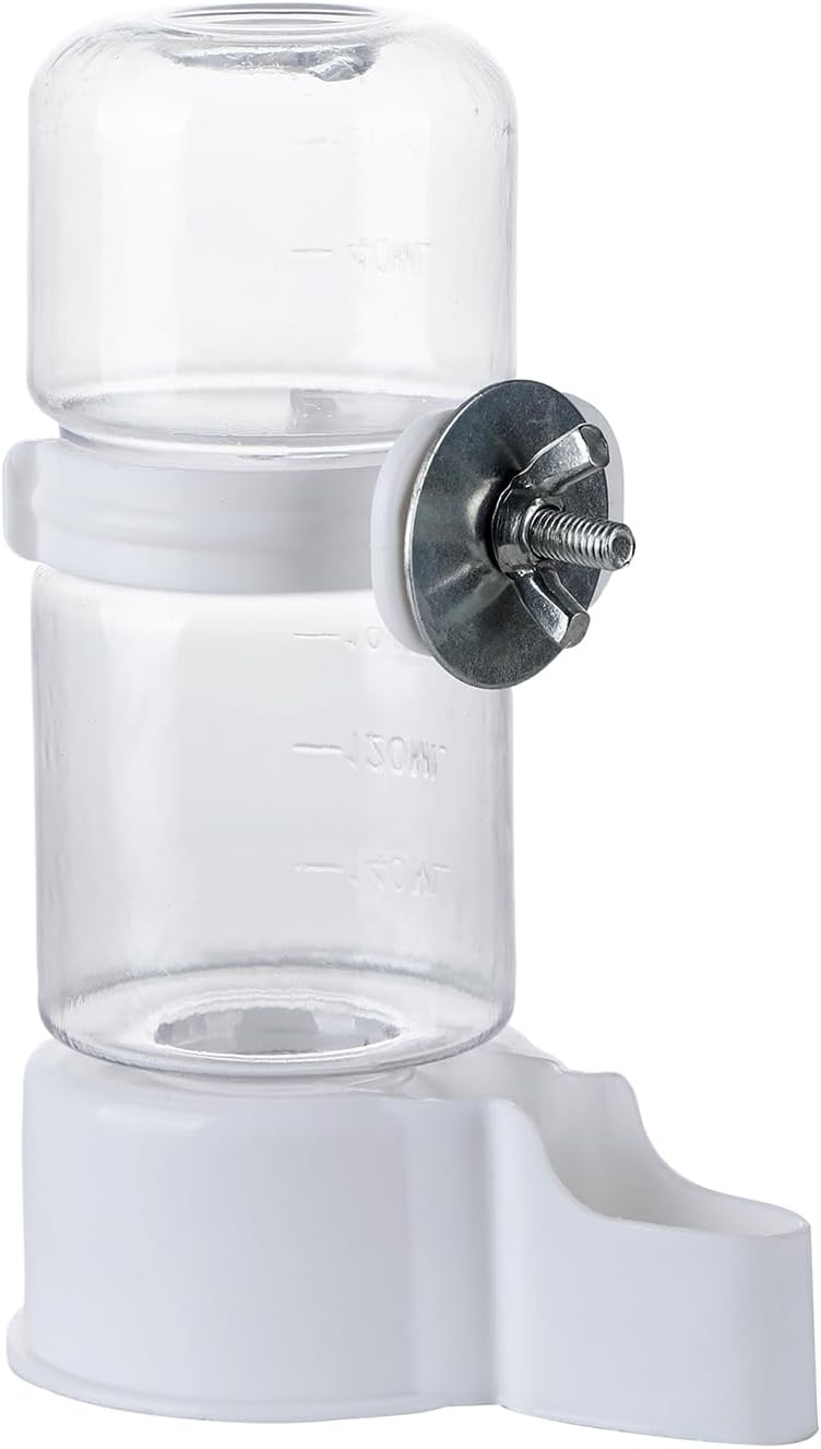 IBWell Automatic Bird Water Dispenser No Mess Parrot Feeder Automatic Bird Feeder Rabbit Watering System - Image 1