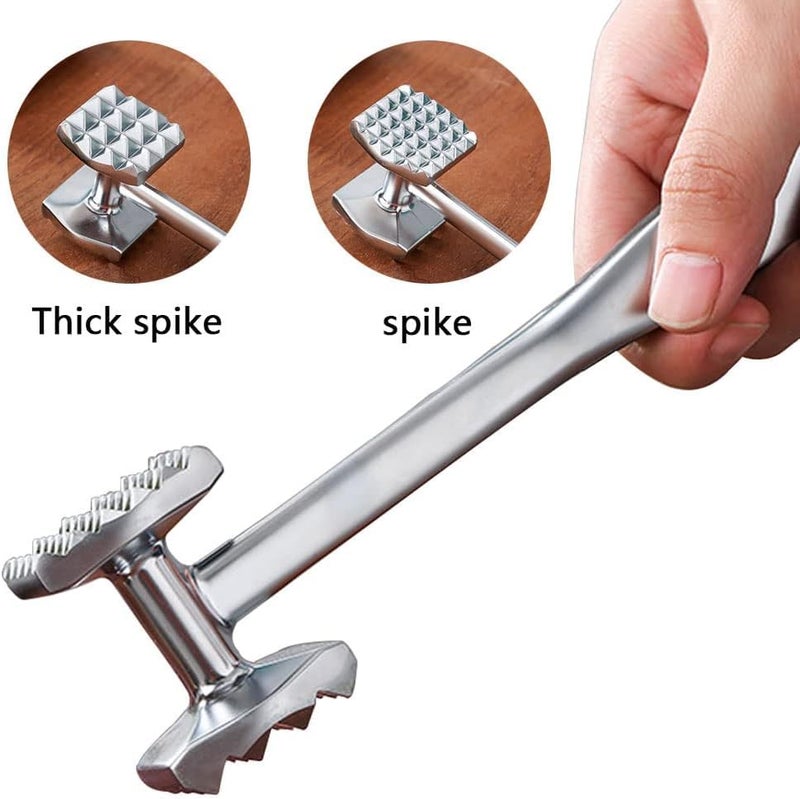 RoarCraft Meat Tenderizer, Dual-Sided Nails Meat Mallet, Meat Hammer Used for Steak, Chicken, Fish，Meat Pounder with Rubber Comfort Grip Handle, Meat Tenderizer Tool - Image 5