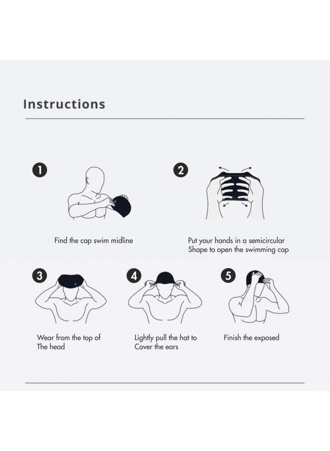 TYR Long Hair Wrinkle-Free Silicone Swim Cap, Mint - Image 4