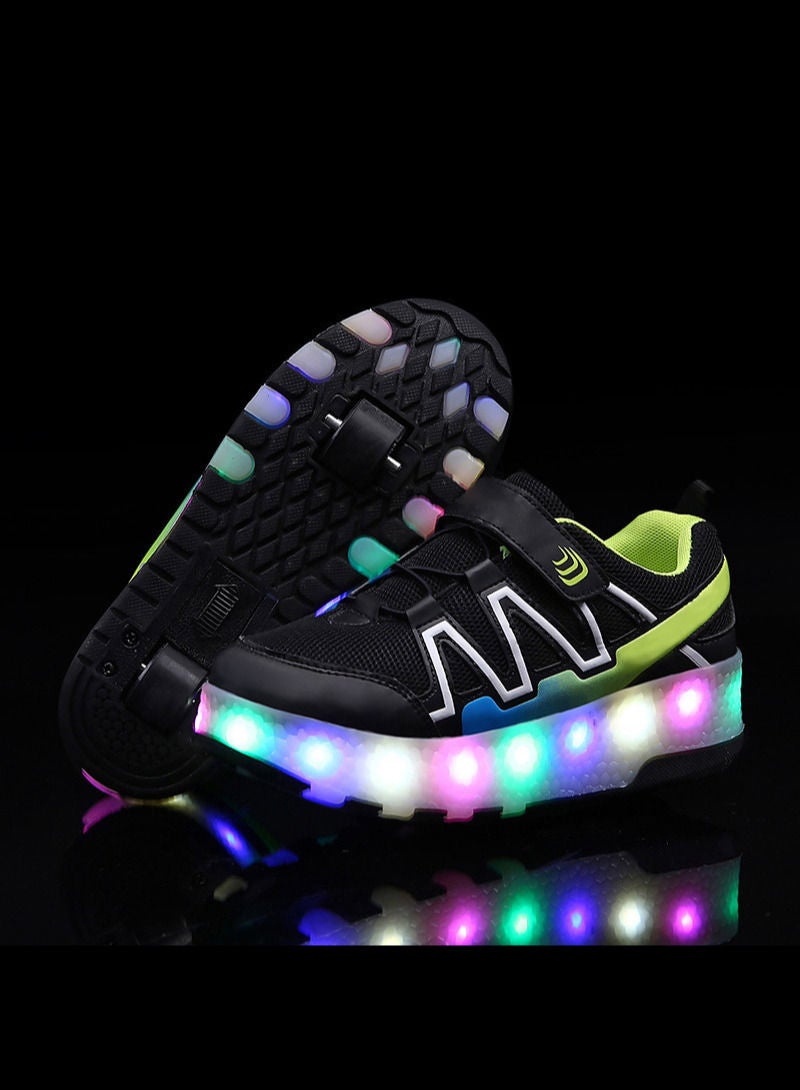 Kids Roller Shoes Boy Girl Sneakers with Wheels Become Sport Sneaker with Led for Birthday Children Show Gift - Image 2