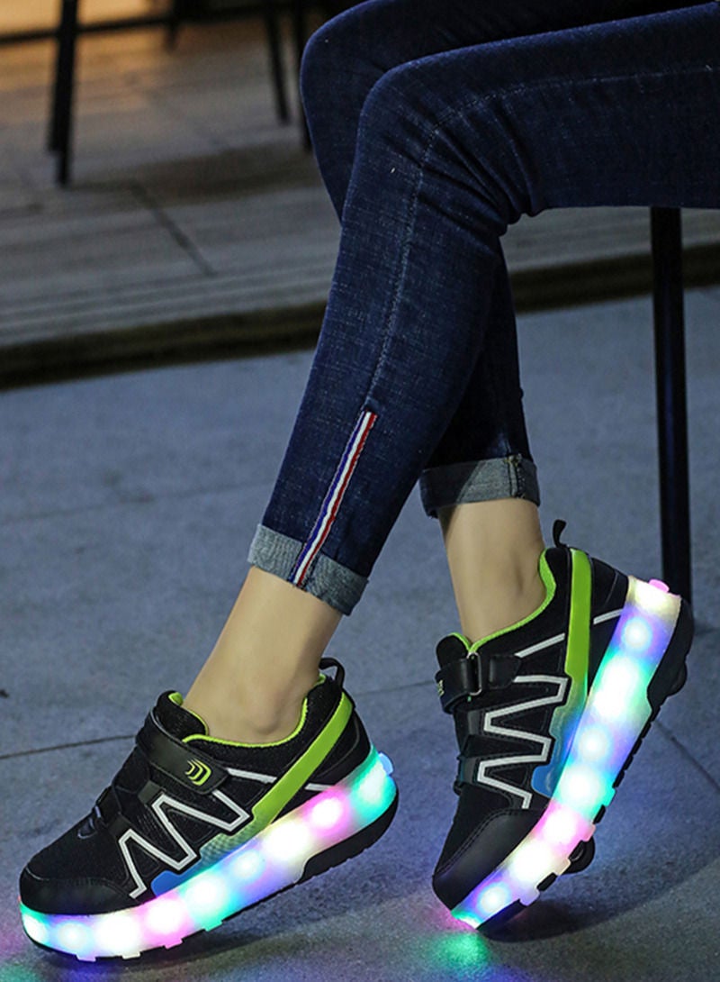 Kids Roller Shoes Boy Girl Sneakers with Wheels Become Sport Sneaker with Led for Birthday Children Show Gift - Image 3
