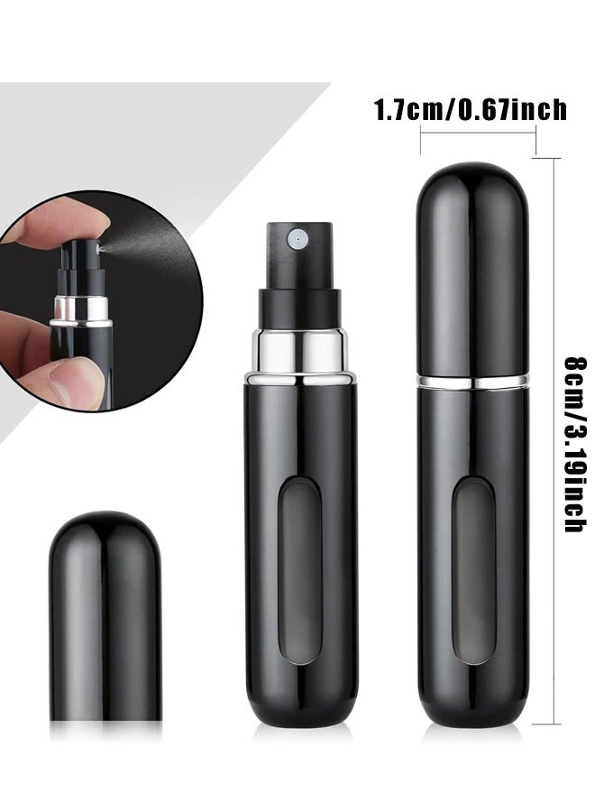 4 قطع من زجاجات رذاذ العطور الصغيرة المحمولة القابلة لإعادة التعبئة سعة 5 مل، عبوات رذاذ العطور القابلة لإعادة التعبئة، بخاخ عطر صغير - Image 2