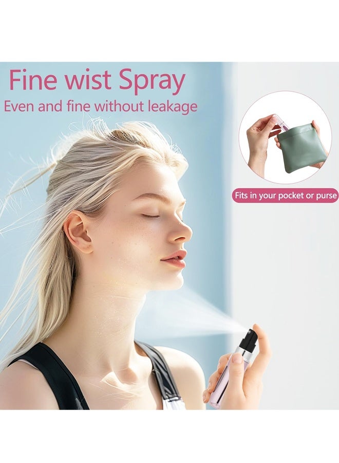 4 قطع من زجاجات رذاذ العطور الصغيرة المحمولة القابلة لإعادة التعبئة سعة 5 مل، عبوات رذاذ العطور القابلة لإعادة التعبئة، بخاخ عطر صغير - Image 4