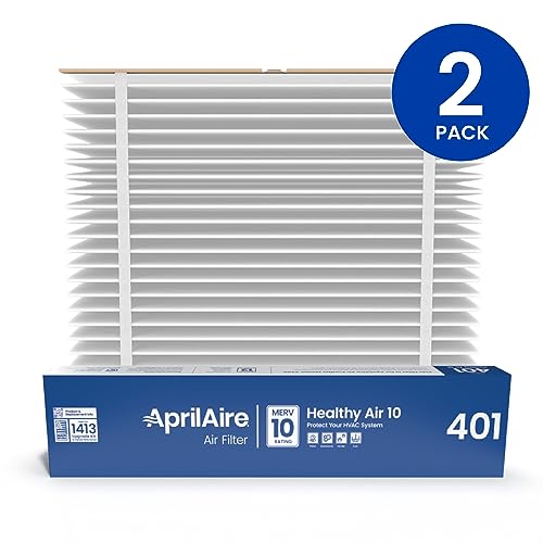 AprilAire 401 Replacement Furnace Filter for AprilAire 2400, Space-Gard 2400 Whole-House Air Purifiers - MERV 10, 16x25x6 Air Filter (Pack of 2) - Image 2