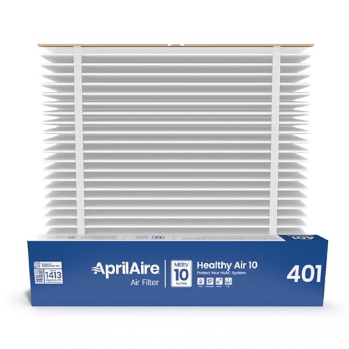 AprilAire 401 Replacement Furnace Filter for AprilAire 2400, Space-Gard 2400 Whole-House Air Purifiers - MERV 10, 16x25x6 Air Filter (Pack of 2) - Image 1