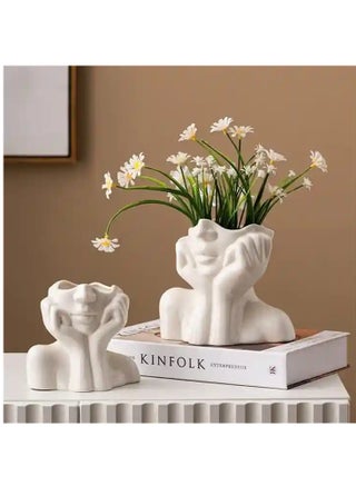 Female Head Shape Vase, Simple Feminist Boho Vase, Modern Scandinavian Style Flower Vase for Home Living Room Office Bookshelf Decor - pzsku/Z578C745E84D072535611Z/45/_/1704719397/d7a82e77-26d3-4fa7-93d9-bab8176acf24