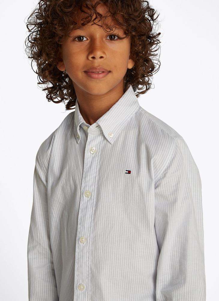 TOMMY HILFIGER - Kids Flex Ithaca Ls Shirt - Image 1