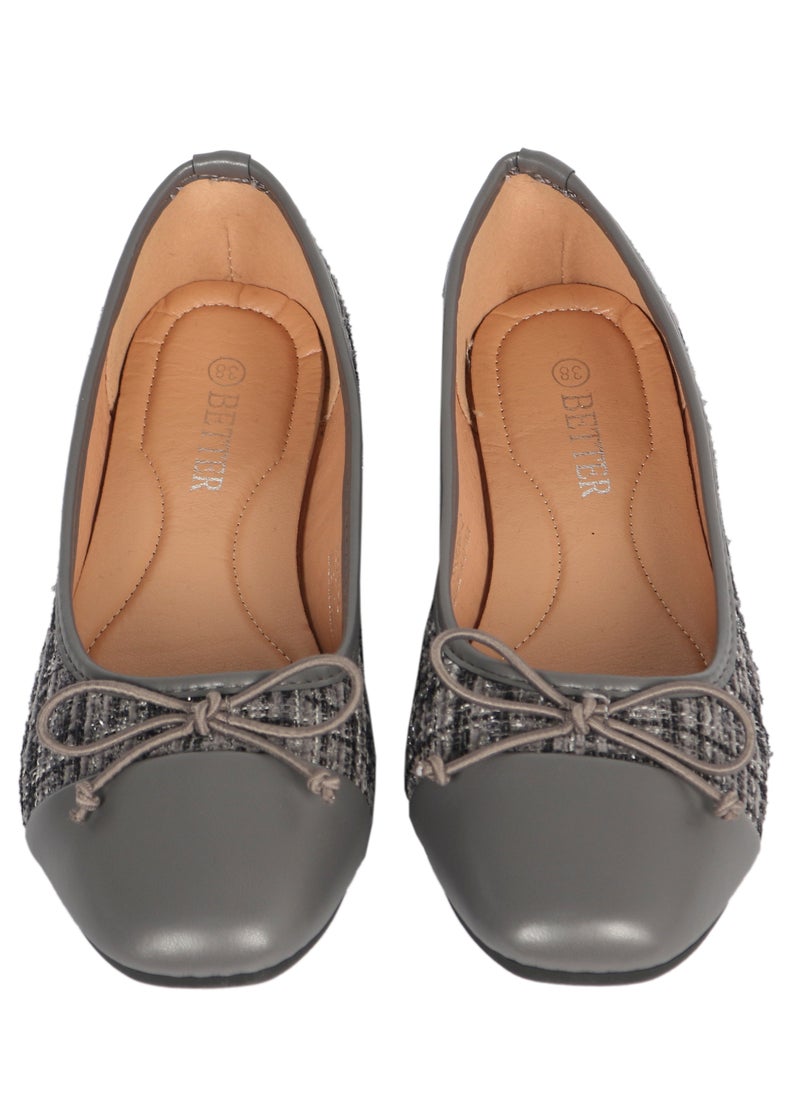 Better Women's Ballerina Shoes Grey  - Image 2