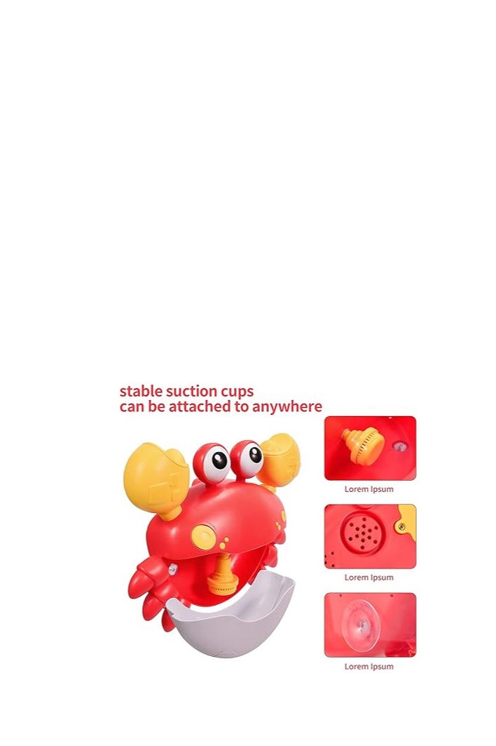 QICHEN Baby Bath Toy, Crab Bubble Bath Toy with Music, (Multicolor) - Image 3