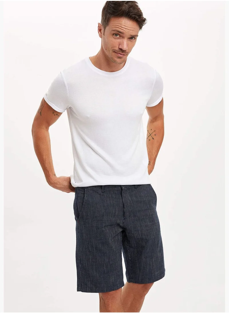 DeFacto Striped Bermuda Shorts
