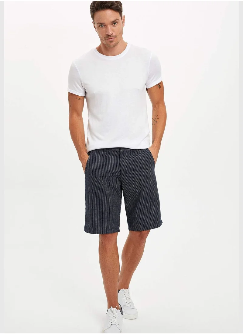 DeFacto Striped Bermuda Shorts