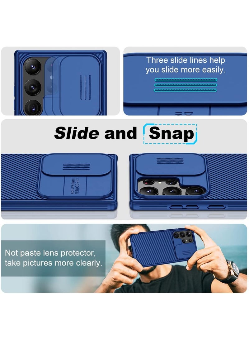 Nillkin CamShield Pro Series Cover Case Designed For Samsung Galaxy S23 Ultra - Blue - Image 3